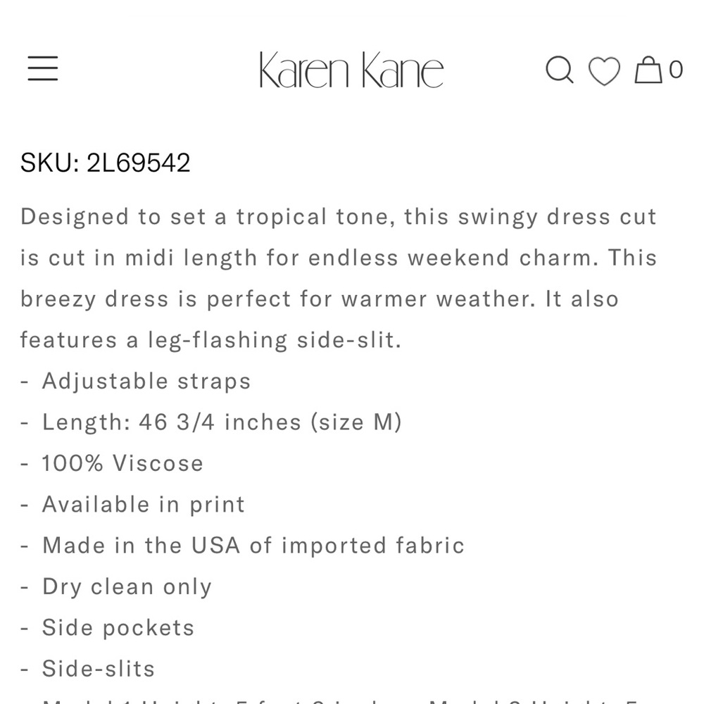 FABulous NWT Karen Kane side slit midi dress. - Picture 6 of 7
